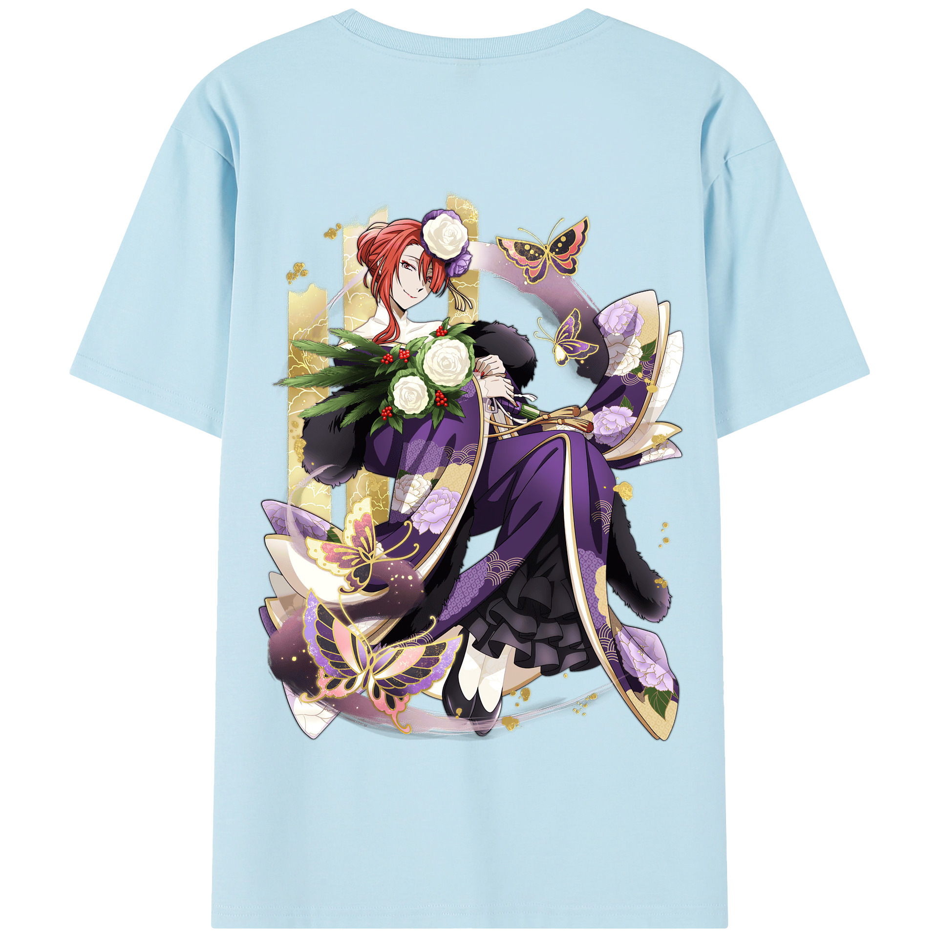 （画像用） 文豪ストレイドッグス Bungo Stray Dogs 綿100％半袖Tシャツ（背面プリント）
